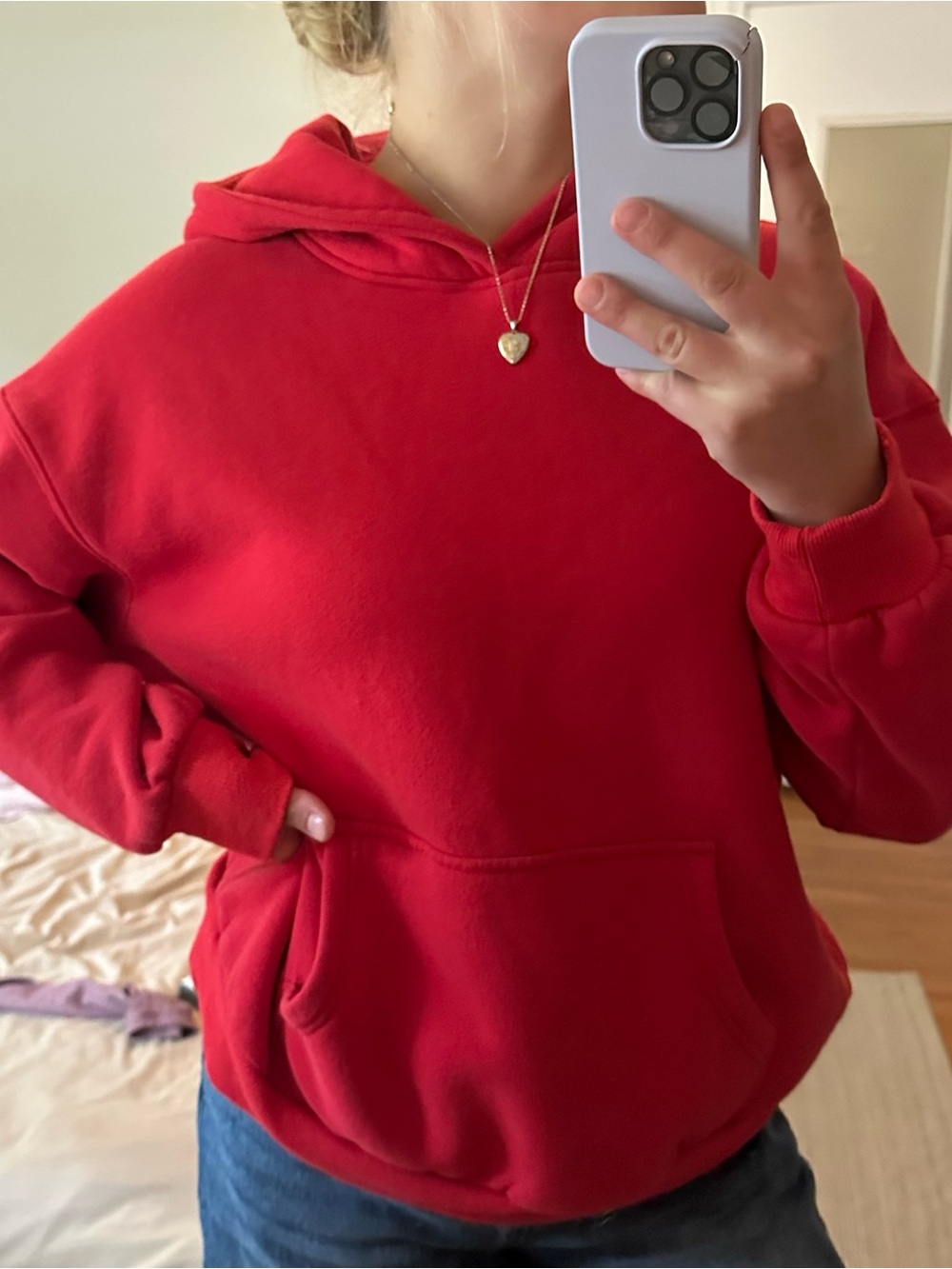 Red trendy queen Women's Pullover Hoodie